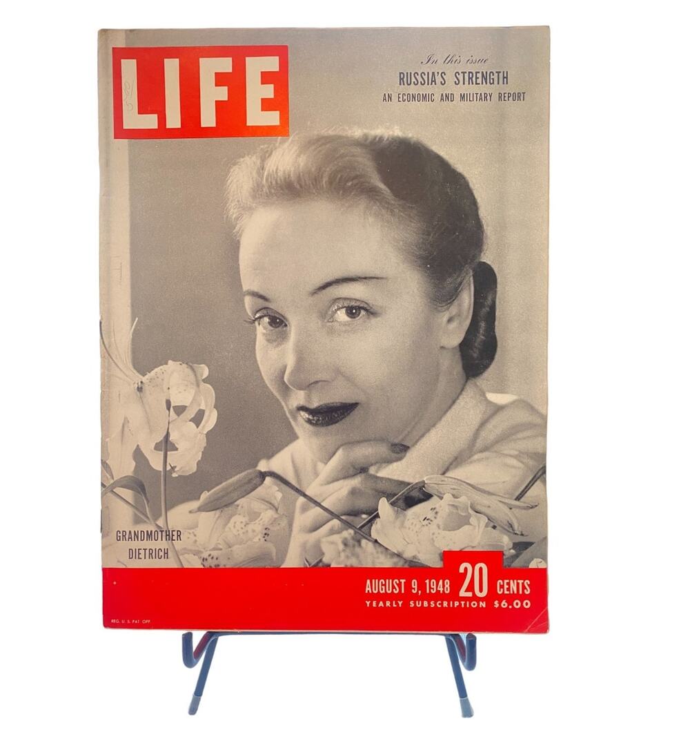 LIFE Magazine August 9 1948 Marlene Dietrich Grandmother Cover Vintage Olympics